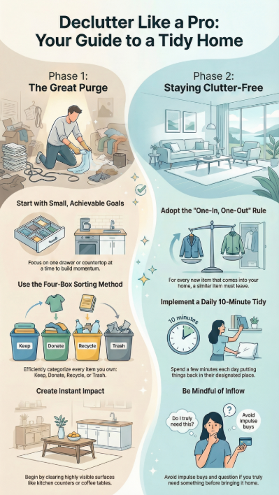 Top 25 Decluttering Tips from Professionals