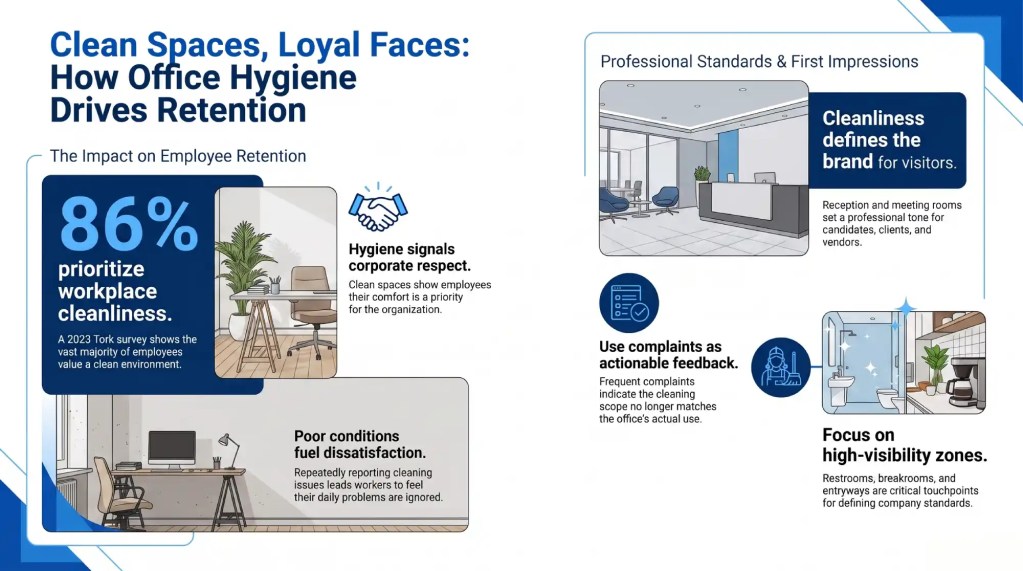 Clean spaces Loyal Faces